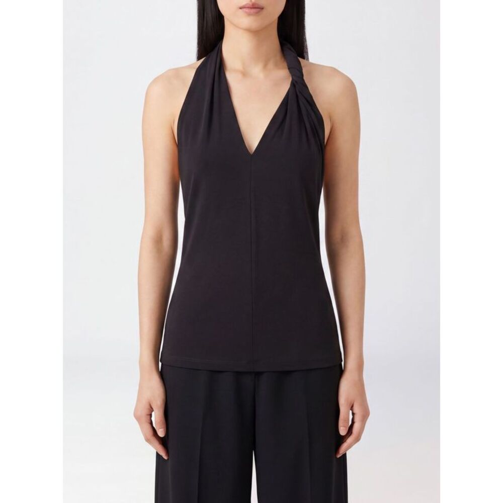 Toteme Women Twisted Halter Neck Top Toteme In Stretch Viscose With A Slim Fit